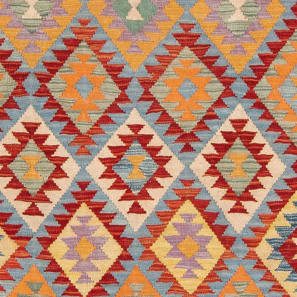 Kelimteppe - Splash - 194 x 152 cm - flerfarget