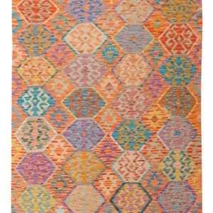 Kelimteppe - Splash - 195 x 149 cm - farget