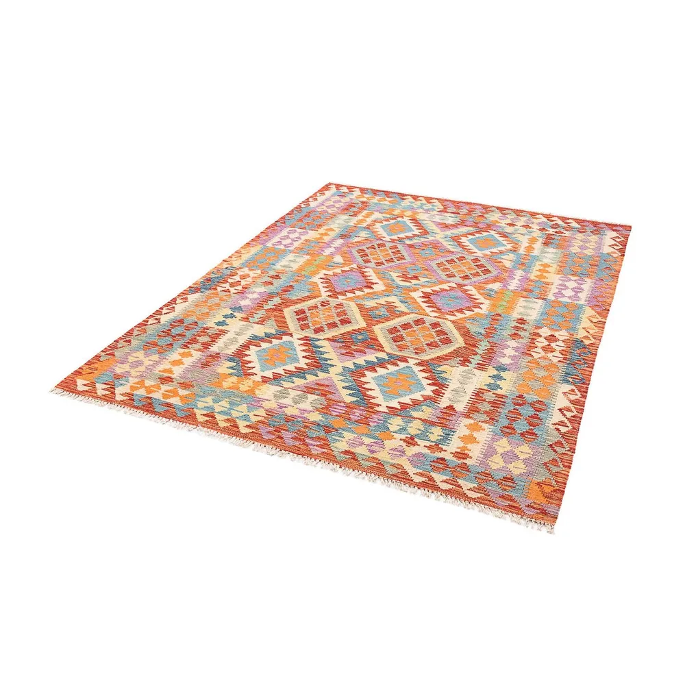 Kelimteppe - Splash - 195 x 155 cm - flerfarget