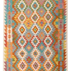 Kelimteppe - Splash - 197 x 159 cm - farget
