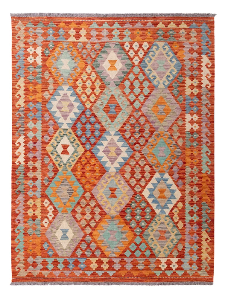 Kelimteppe - Splash - 200 x 154 cm - farget