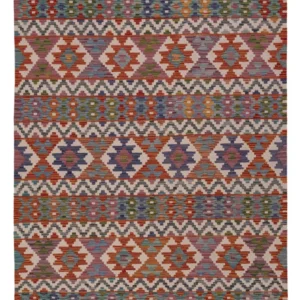 Kelimteppe - Splash - 202 x 151 cm - flerfarget