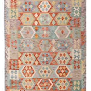 Kelimteppe - Splash - 203 x 152 cm - farget