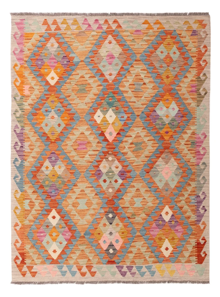 Kelimteppe - Splash - 203 x 153 cm - farget
