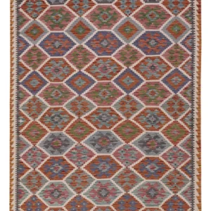 Kelimteppe - Splash - 204 x 146 cm - flerfarget