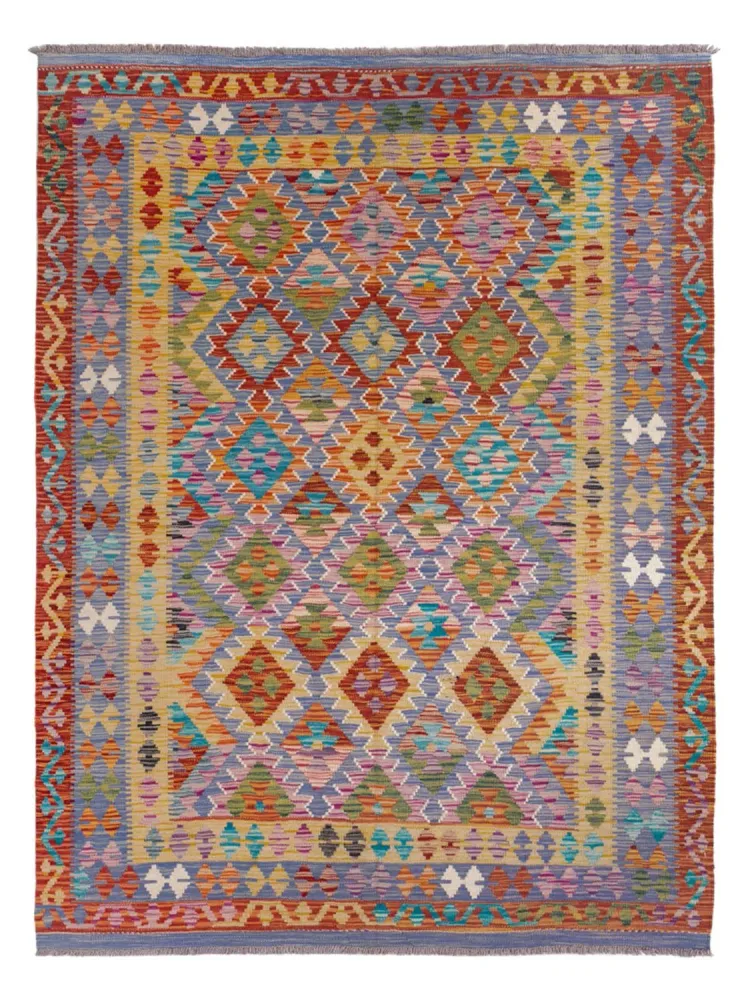 Kelimteppe - Splash - 204 x 148 cm - flerfarget