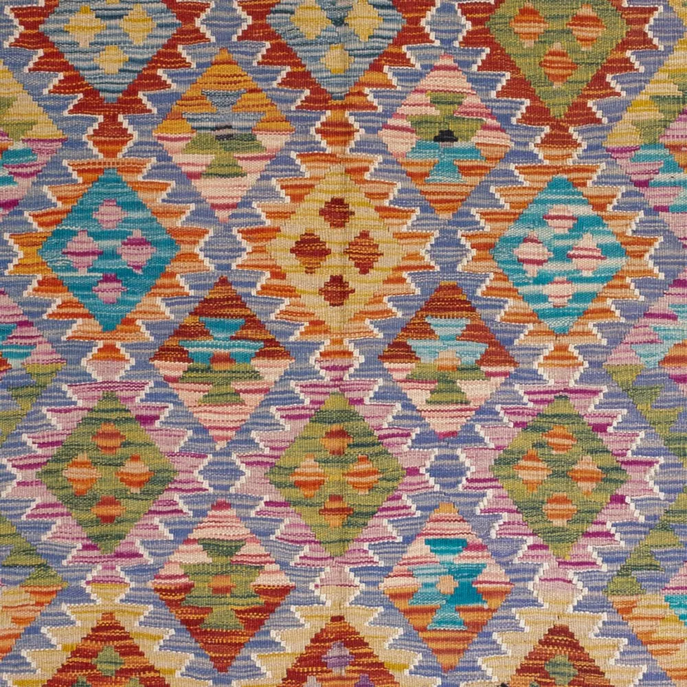 Kelimteppe - Splash - 204 x 148 cm - flerfarget
