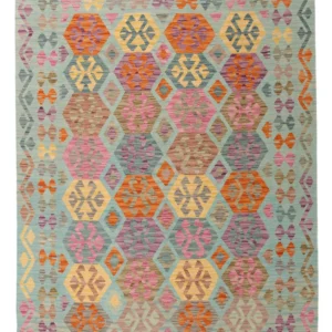 Kelimteppe - Splash - 205 x 156 cm - farget