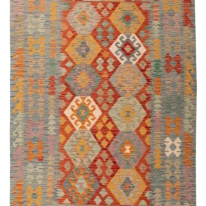 Kelimteppe - Splash - 206 x 145 cm - farget