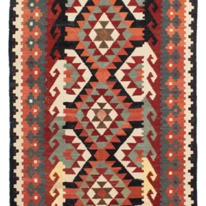 Kelimteppe - Splash - 207 x 132 cm - flerfarget