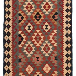 Kelimteppe - Splash - 207 x 146 cm - flerfarget