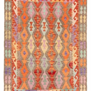Kelimteppe - Splash - 207 x 155 cm - flerfarget