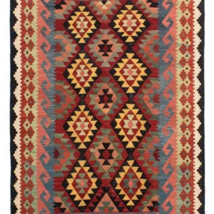 Kelimteppe - Splash - 214 x 153 cm - flerfarget