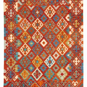 Kelimteppe - Splash - 226 x 170 cm - flerfarget