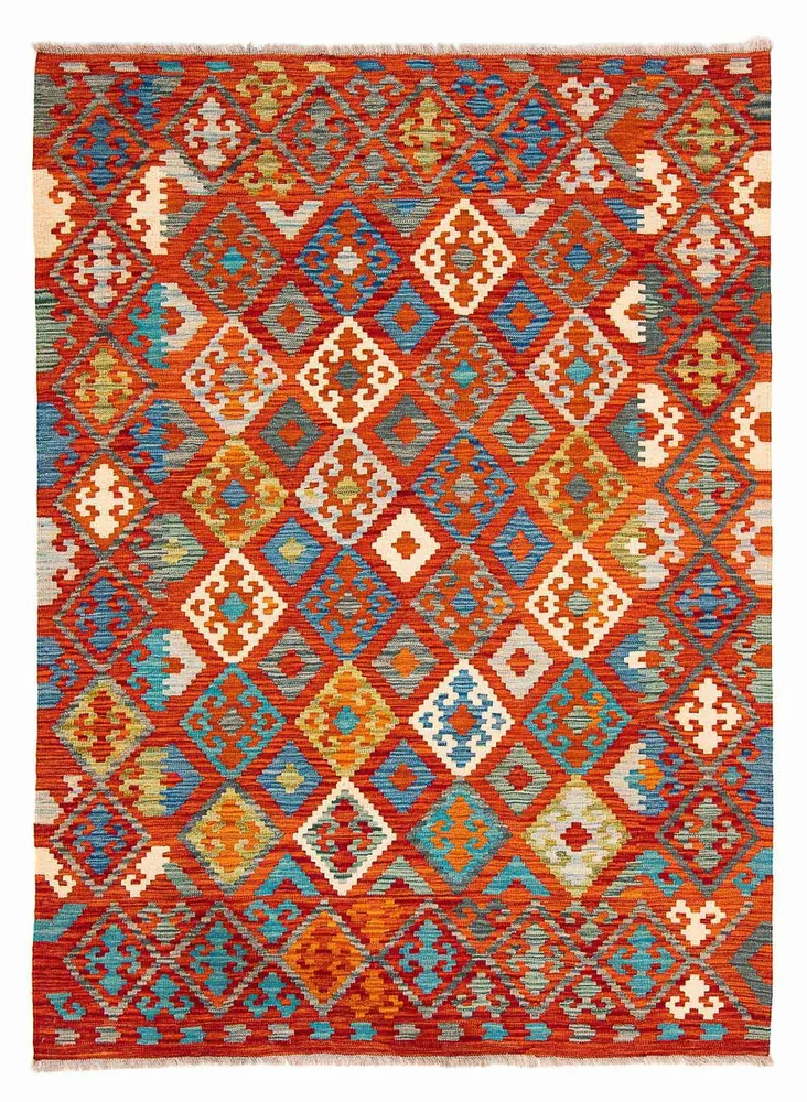 Kelimteppe - Splash - 226 x 170 cm - flerfarget