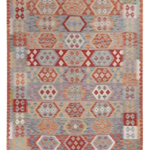 Kelimteppe - Splash - 230 x 176 cm - flerfarget