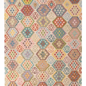 Kelimteppe - Splash - 235 x 176 cm - farget