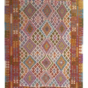 Kelimteppe - Splash - 236 x 170 cm - flerfarget