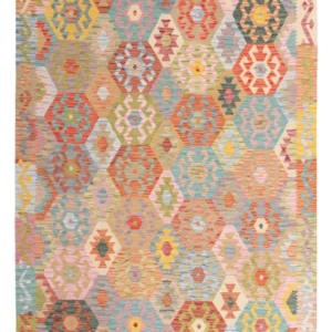 Kelimteppe - Splash - 236 x 177 cm - farget