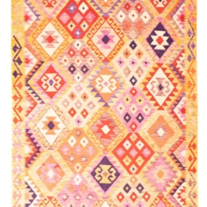 Kelimteppe - Splash - 236 x 177 cm - flerfarget