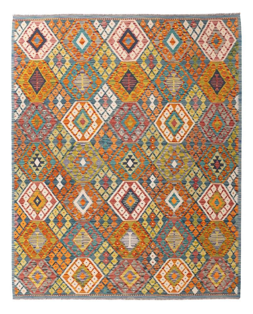Kelimteppe - Splash - 236 x 193 cm - farget