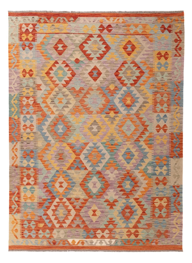 Kelimteppe - Splash - 237 x 168 cm - farget
