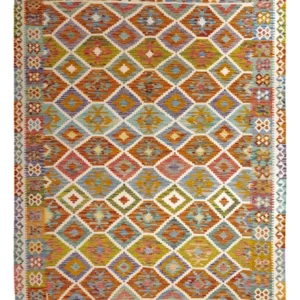 Kelimteppe - Splash - 238 x 178 cm - flerfarget
