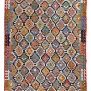Kelimteppe - Splash - 240 x 180 cm - flerfarget