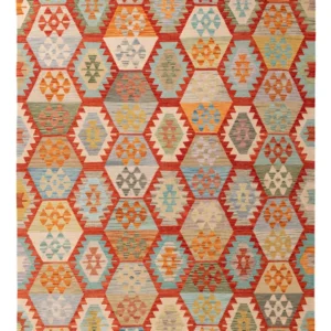 Kelimteppe - Splash - 241 x 178 cm - farget