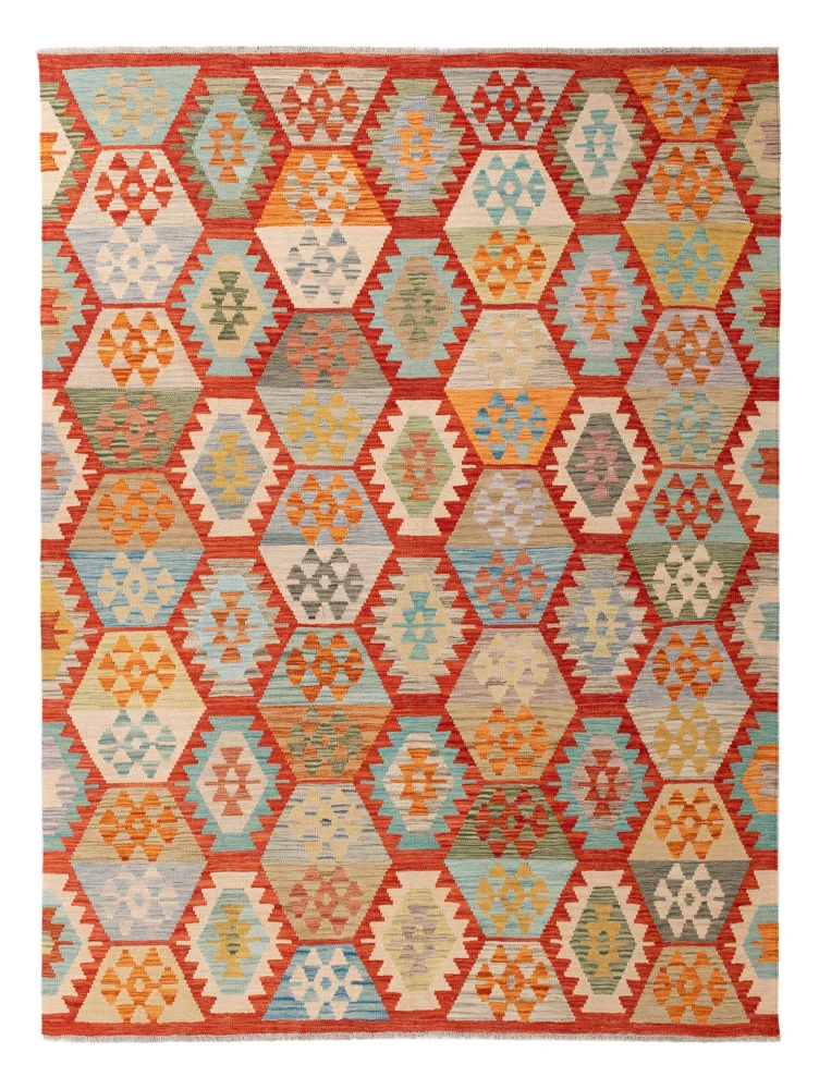 Kelimteppe - Splash - 241 x 178 cm - farget