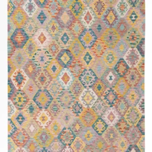 Kelimteppe - Splash - 241 x 182 cm - farget