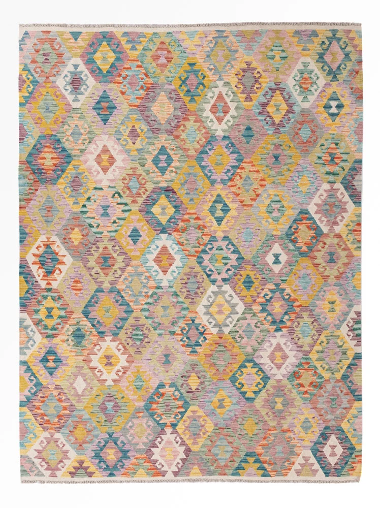 Kelimteppe - Splash - 241 x 182 cm - farget
