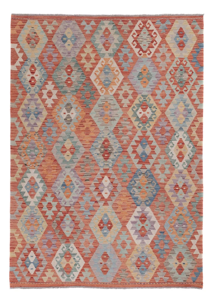 Kelimteppe - Splash - 242 x 174 cm - flerfarget