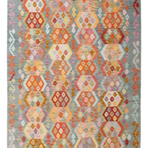 Kelimteppe - Splash - 242 x 178 cm - farget