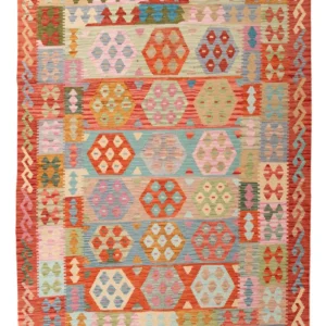 Kelimteppe - Splash - 243 x 172 cm - farget