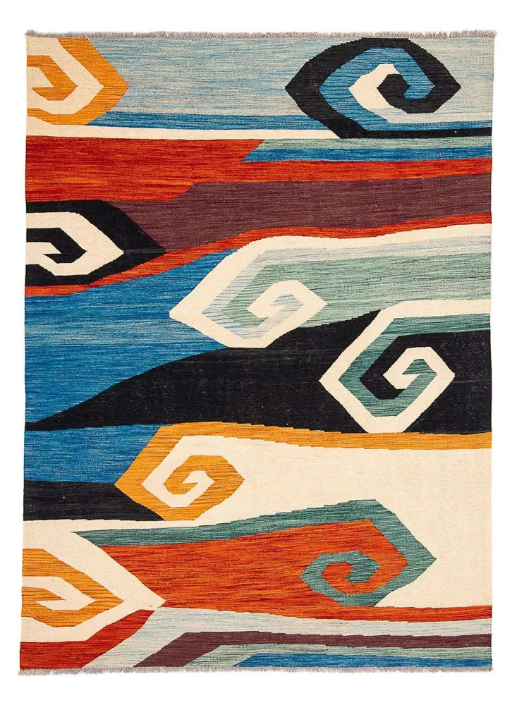 Kelimteppe - Splash - 243 x 179 cm - flerfarget