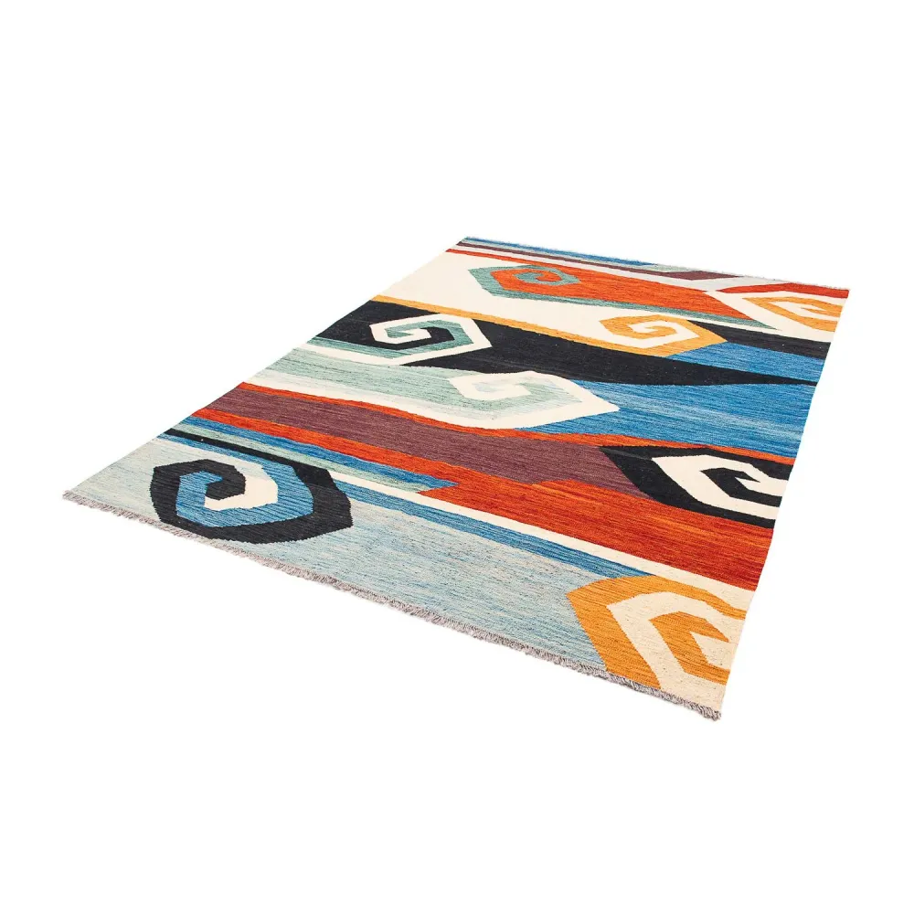 Kelimteppe - Splash - 243 x 179 cm - flerfarget