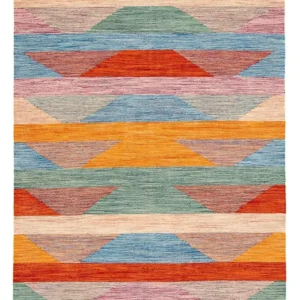Kelimteppe - Splash - 244 x 159 cm - flerfarget