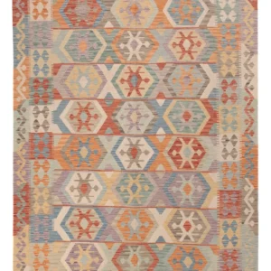 Kelimteppe - Splash - 244 x 180 cm - flerfarget