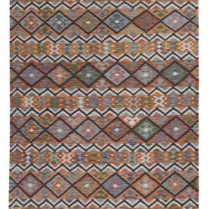 Kelimteppe - Splash - 244 x 185 cm - flerfarget