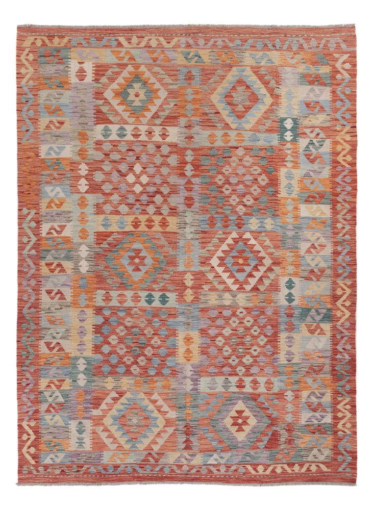 Kelimteppe - Splash - 245 x 179 cm - flerfarget