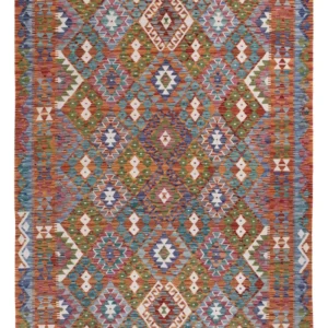 Kelimteppe - Splash - 247 x 178 cm - flerfarget