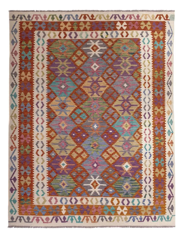 Kelimteppe - Splash - 247 x 195 cm - flerfarget