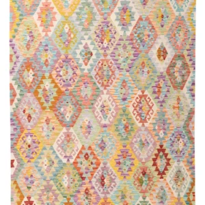 Kelimteppe - Splash - 248 x 173 cm - farget