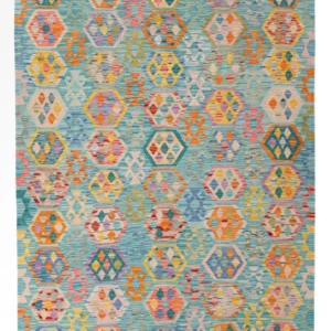 Kelimteppe - Splash - 248 x 177 cm - farget