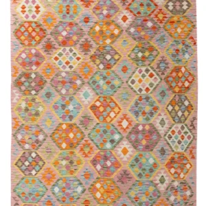 Kelimteppe - Splash - 248 x 178 cm - farget