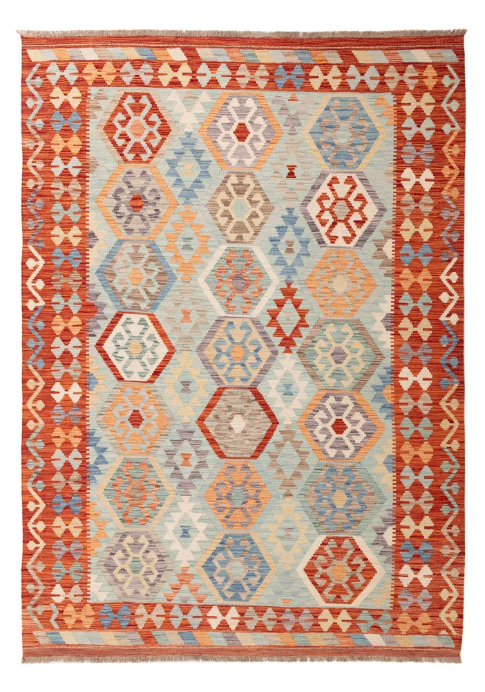 Kelimteppe - Splash - 249 x 175 cm - farget