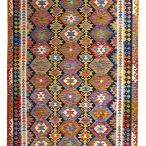 Kelimteppe - Splash - 250 x 163 cm - flerfarget