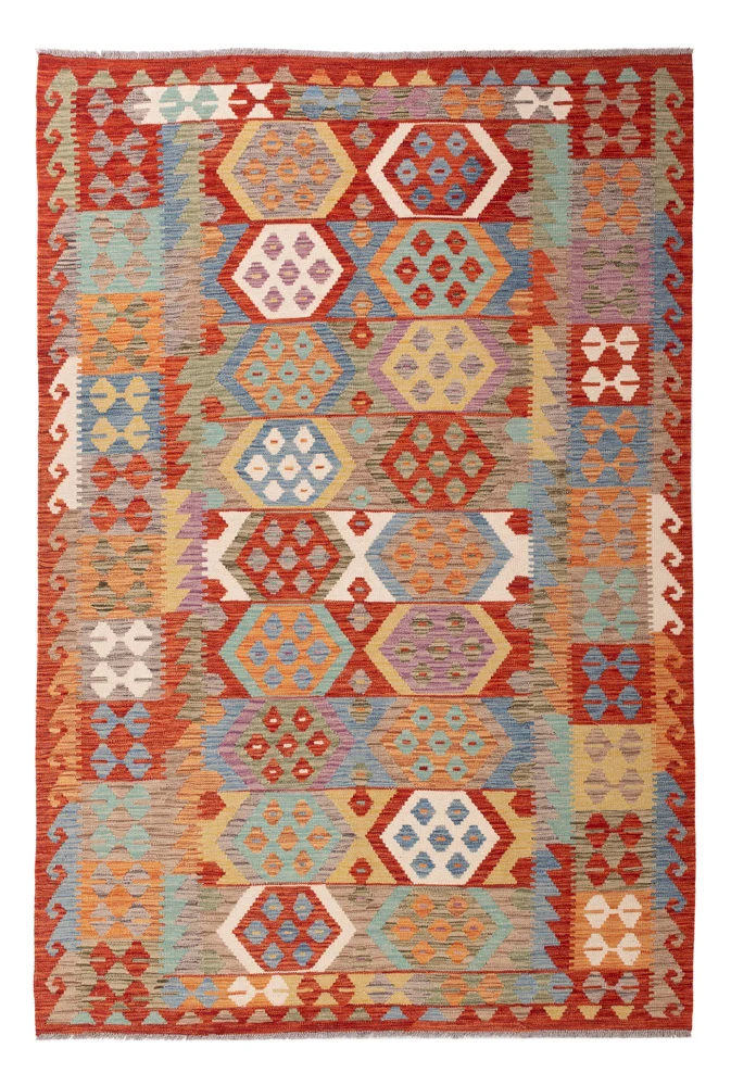 Kelimteppe - Splash - 250 x 168 cm - farget