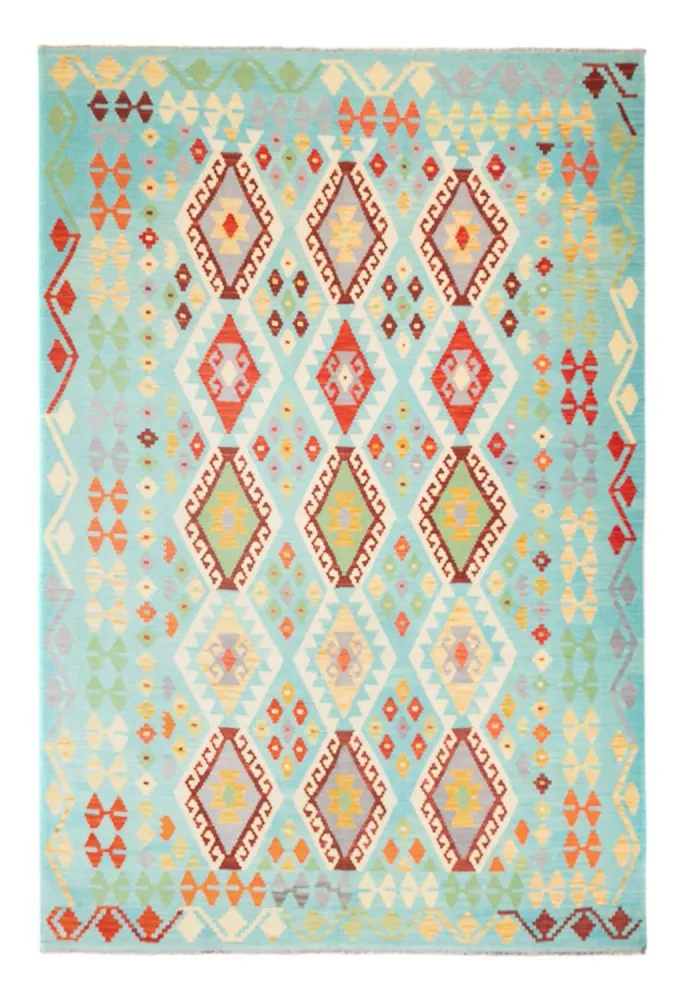 Kelimteppe - Splash - 250 x 176 cm - flerfarget
